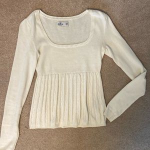 Hollister Cream Sweater XS